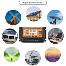 Load image into Gallery viewer, Custom Smart home 60A 50A 40A 30A 20A 10A Solar Charge Controller 2V 24V Auto PWM Controllers Dual USB Port MPPT/PWM Solar Panel Manufacturer
