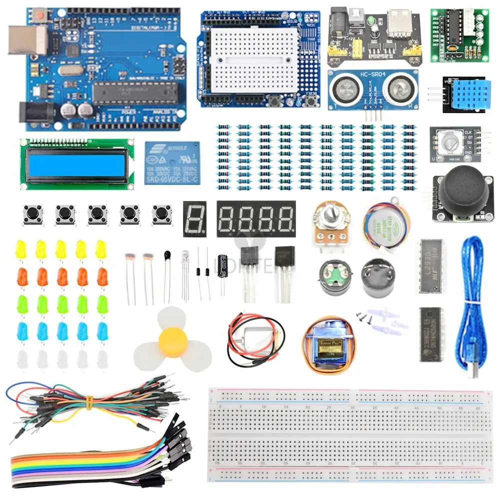 Lonten Arduino UNO Project Super Starter Kit with Tutorial and UNO R3 Compatible with Arduino IDE LTARK-3