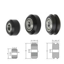 Load image into Gallery viewer, 10pcs CNC Wheels Plastic POM Small&amp;Big Passive Round wheel perlin wheel &amp; V-type for V-Slot C-Beam 3d printer parts
