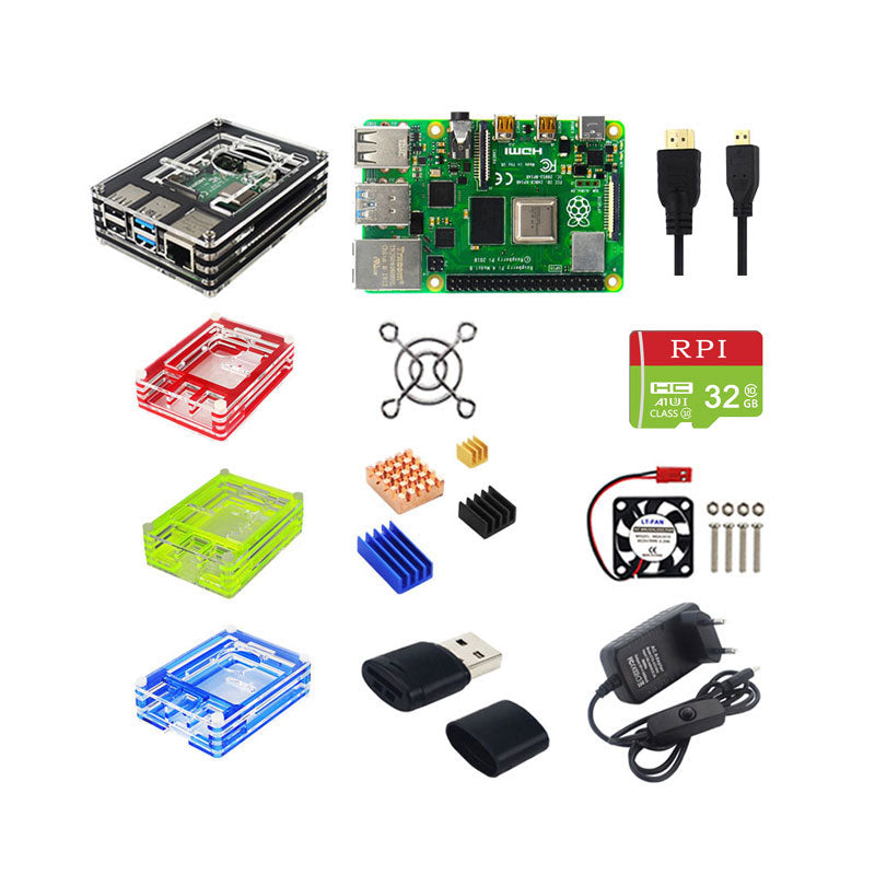 Raspberry Pi 4 2GB 4GB 8GB Starter Kit 7 in Touch Screen Case Power Supply
