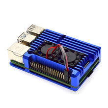 Load image into Gallery viewer, Raspberry pi 4 Case 4 Model B Armor Case Aluminum Alloy Shell Metal Cabinet Passive Cooling Heat Dissipation Raspberry Pi Case LT-4BLP1007FC
