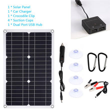 Load image into Gallery viewer, 300W Solar Panel Fast-charging Waterproof Portable Dual 12/5V DC USB Emergency Charging Outdoor Battery Charger For Yacht RV Car
