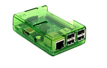 Load image into Gallery viewer, Applicable to Raspberry Pi Injection molded case 3B / 2B+ Transparent green Four colors are available LT-3B317
