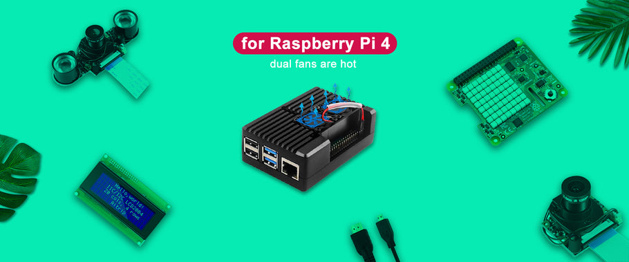 NEW Argon POLY+ Vented Case for Raspberry Pi 4 PWM +Mini Fan Built-in Copper Radiator Black Shell ABS Box for Raspberry Pi 4 Model B