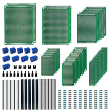 Load image into Gallery viewer, Double Sided PCB Board Kit Prototype Boards for Arduino DIY Soldering Circuit Board Electronic Project LTARK-20
