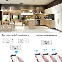 Load image into Gallery viewer, Custom Lonten DIY Wi-Fi Smart Light Switch Universal Breaker Timer Smart Life APP Wireless Remote Control Works with Alexa Google Home Manufacturer
