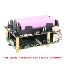 Load image into Gallery viewer, Custom X728 V1.2 UPS HAT&amp; Power Management Board with AC Power Loss Detection, Auto On &amp; Safe Shutdown Function for Raspberry Pi 4B/3B+ Manufacturer
