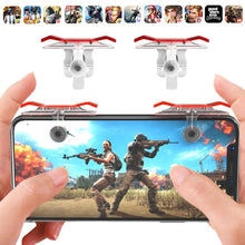 Load image into Gallery viewer, Custom Lonten Metal Smart Phone Mobile Gaming Trigger for PUBG Mobile Game Fire Button Aim Key L1R1 Shooter Controller Manufacturer
