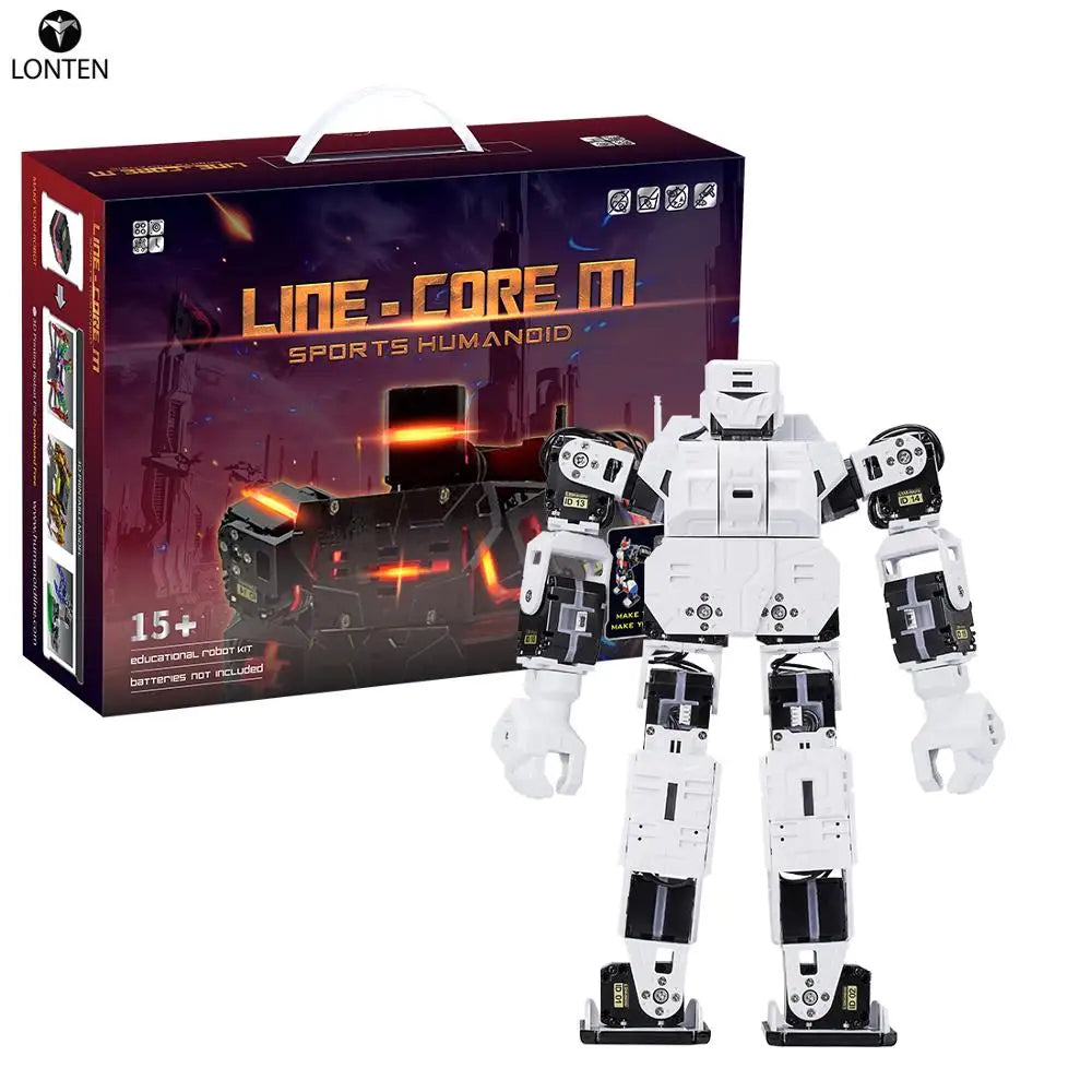 Custom Lonten 27cm LINE-Core M Graphical Programmable Humanoid Robot Educational Robot Kit High Tech Toys White Manufacturer
