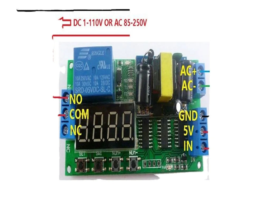 Custom OEM IO23B01*2 2pcs AC 85V-260V 110V 220V Cycle Time Timer Switch Delay Relay ON OFF for LED Smart Home PLC Light security Manufacturer