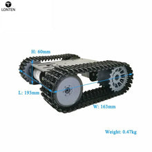 Load image into Gallery viewer, Custom Lonten TP101 High Tech Tracked Robot Smart Car Platform DIY Metal Robot Tank Crawler Chassis Platform Kit for arduinos - Silver Manufacturer
