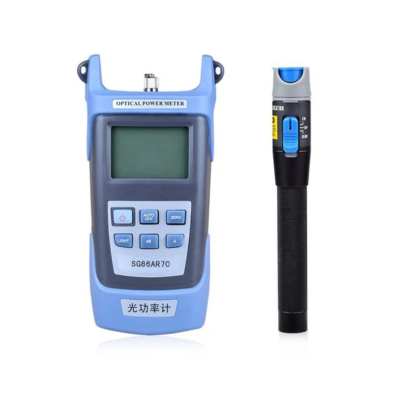 Custom 2 In 1 FTTH Fiber Optic Tool Kit with Optical Power Meter and metal 1MW Visual Fault Locator 1-5KM VFL Use Ftth Manufacturer