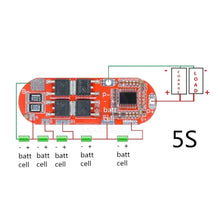 Load image into Gallery viewer, Custom 3S BMS 25A 12.6V 4S 16.8V 5S 21V 18650 Li-ion Lithium Battery Protection Board Circuit Charging Module PCM Polymer Lipo Cell PCB Manufacturer
