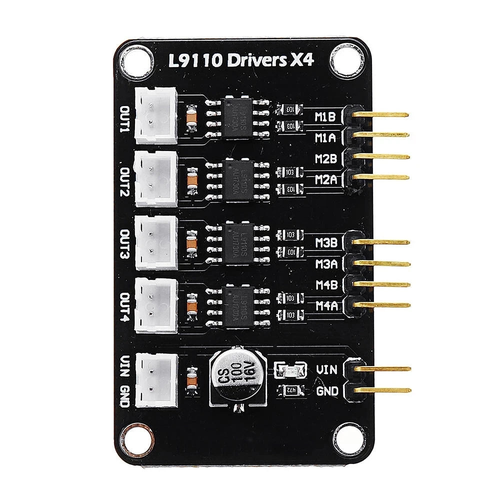 Custom 5-20V DC Motor Drive Module L9110 4 Channel Motor Driver Board with cable Module Manufacturer