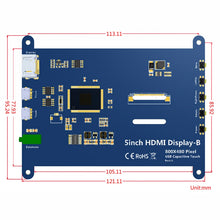 Load image into Gallery viewer, Custom 5 Inch 800x480 HDMI-compatible 5 Point Touch Capacitive LCD Screen with OSD Menu for Raspberry Pi 3 B+ / PC / Microsoft Xbox360 Manufacturer
