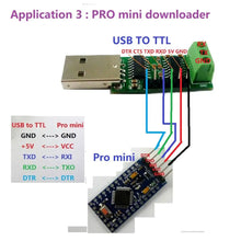 Load image into Gallery viewer, Custom OEM USB TO Serial port Multi-function converter Module RS232 TTL CH340 SP232 IC WIN10 for Pro mini STM32 AVR PLC PTZ Modubs Manufacturer
