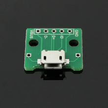 Load image into Gallery viewer, Custom 100Pcs/lot 5pin Female Connector MICRO USB To DIP Adapter B Type Pcb Converter Kit Manufacturer
