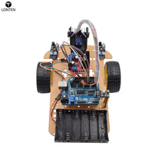 Load image into Gallery viewer, Custom Lonten Wireless Remote Control Smart Car DIY Kit Infrared Control Robot Car DIY Kit for arduinos High-teach Programmable Toys Manufacturer
