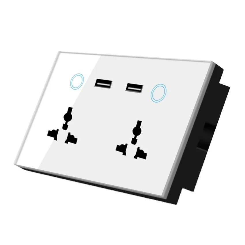 Custom Lonten with Alexa Google MU Plug Smart Wifi Socket Wireless Remote Wifi+USB wall Smart Socket Manufacturer