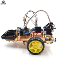 Load image into Gallery viewer, Custom Lonten Wireless Remote Control Smart Car DIY Kit Infrared Control Robot Car DIY Kit for arduinos High-teach Programmable Toys Manufacturer
