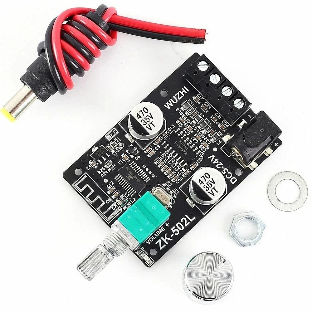 Custom 502L MINI 2x50W TPA3116  Digital Power Amplifier Board with Switch and Adjustable Volume with shell modules Manufacturer