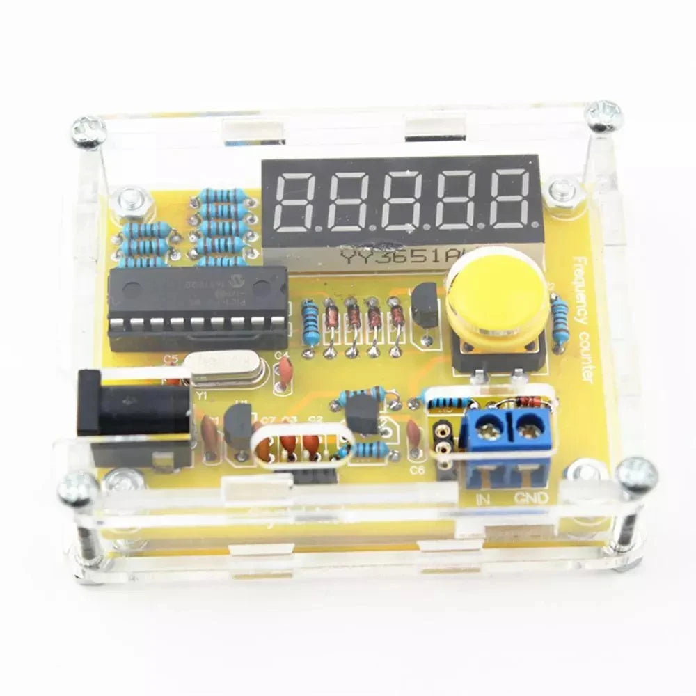 Custom 1Hz-50MHz Crystal Oscillator Frequency Tester Counter Meter With Acrylic Case Box Module Manufacturer