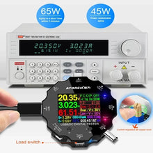 Load image into Gallery viewer, Custom UD18/UD18L 65W USB3.0/DC/Type-C Color APP Battery Tester Electronic Load 18650 Capacity Monitor Indicator Discharge Charge Meter Manufacturer
