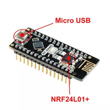 Load image into Gallery viewer, Custom RF Nano V3.0 Micro USB Module ATmega328P QFN32 5V 16M CH340 Integrate NRF24l01+2.4G Wireless Imme modules Manufacturer
