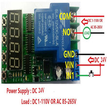 Load image into Gallery viewer, Custom OEM IO23C01_24V DC 24V 30A Multifunction Timer Delay Relay Module High Power On/Off Adjustable for PLC Motor LED Pump Manufacturer
