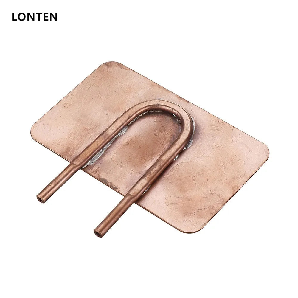 Custom Lonten 80x50MM Universal Mobile Phone Water Cooling Copper Plate Fan DIY Water Cold Head Water Circulation Cooling Manufacturer