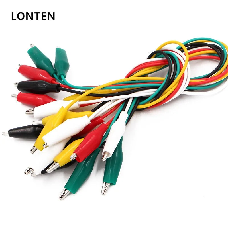 Custom Lonten 10pcs/lot 50cm Double-ended Clips Cable Alligator Testing Probe Lead Wire Manufacturer
