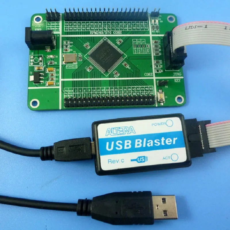 Custom OEM ALTERA EPM570 CPLD Core Board & USB Blaster FPGA Programmer Downloader Cable AS JTAG PLD Development kit for Stepper Motor Manufacturer