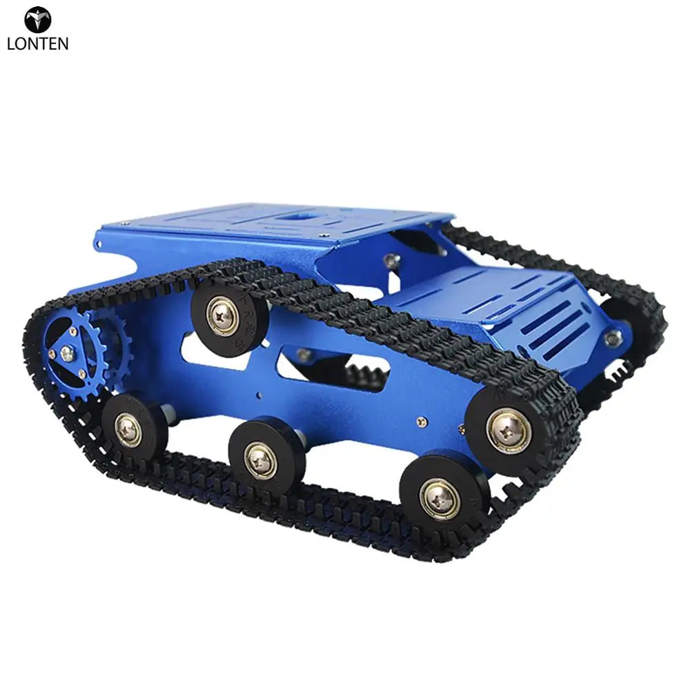 Custom Lonten DIY High Tech Smart Robot Tank Crawler Chassis Car Frame Kit Programmable Toys Age 8+ Kids Christmas Gift - Blue Manufacturer