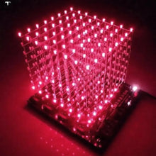 Load image into Gallery viewer, Custom Lonten 3D LED Square 8x8x8 LED Cu-be 3D Light Square Blue LED Electronic DIY Kit Tempered ability novelty news 3mm led Manufacturer
