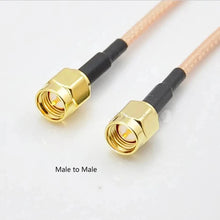 Load image into Gallery viewer, Custom 15cm Low Loss Antenna Extension Cord Wire Fixed Base  Male to Male Male to Female RG316 0-6G modules Manufacturer

