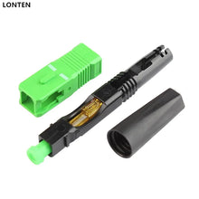 Load image into Gallery viewer, Custom 100PCS Supply pre-embedded FTTH SCAPC single fiber optic SCAPC quick connector FTTH Fiber Optic Fast Connector Manufacturer
