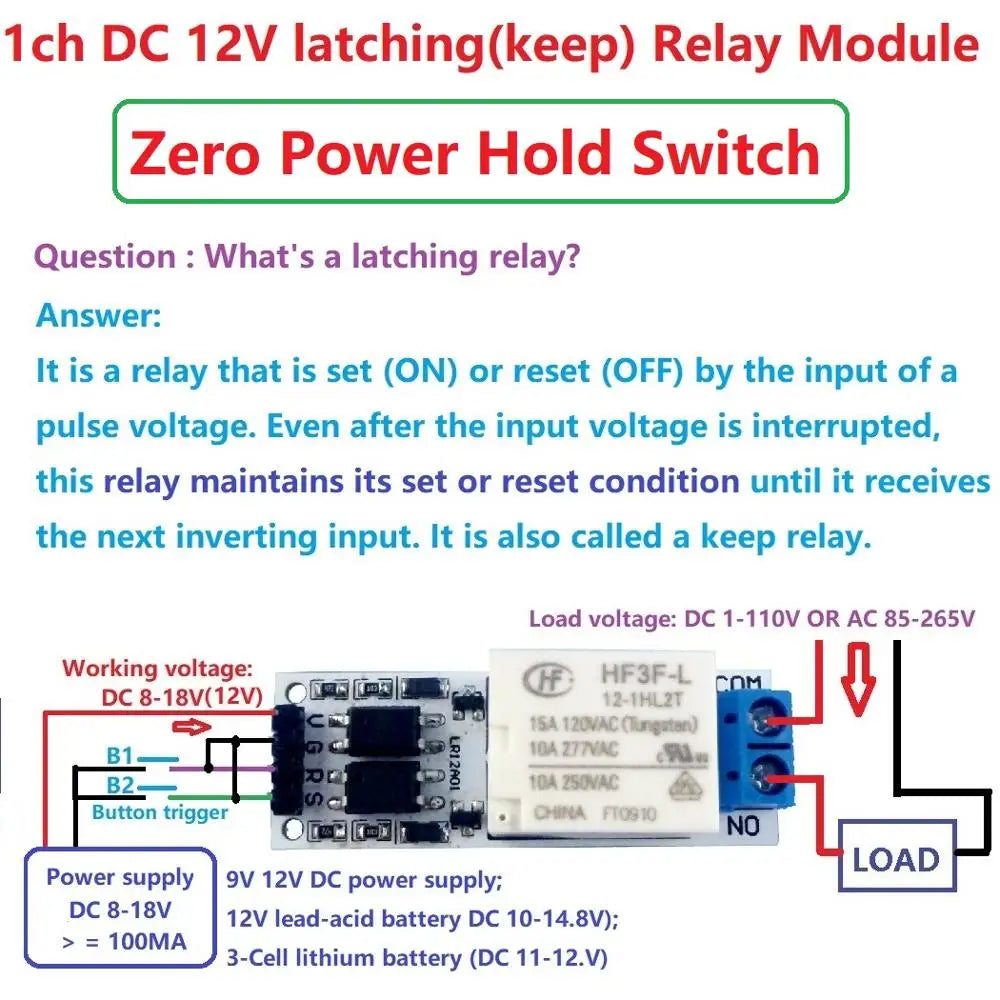 Custom OEM DC 12V 10A Magnetic Latching Relay Module Zero Power Hold Switch Bistable Self-locking Board for LED Motor CCTV PTZ Manufacturer