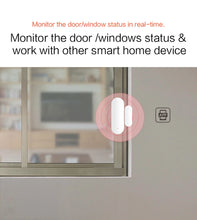 Load image into Gallery viewer, Custom Lonten WIFI Smart Door Window Sensor App Notification Alerts Battery Operated Home Security Sensor Tuya Support Alexa Google Hom Manufacturer
