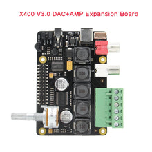 Load image into Gallery viewer, Custom Raspberry Pi X400 I2S Audio Expansion Board Sound Card, DAC Module for Raspberry Pi 4 Model B/3B+/ 3B / Pi 2B / B+ Manufacturer
