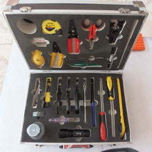 Load image into Gallery viewer, Custom 25PCS fiber optic cable connecting box Ftth optical cableconstruction tools set and fiber optic construction toolbox by DHL Manufacturer
