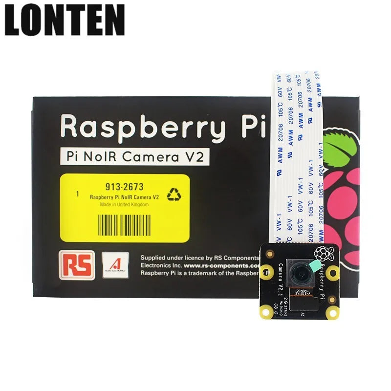 Custom Lonten Original Raspberry Pi 3 Official Camera Module 8MP V2 NOIR 1080P Camera RS Version suitable for Raspberry Pi 3 Model B+ Manufacturer