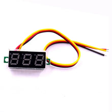 Load image into Gallery viewer, Custom 10pcs New 0.28 inch 3 bibs Voltmeter Red Digital LED display volt Panel Voltage Meter with three wires DC0-100V Manufacturer
