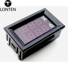 Load image into Gallery viewer, Custom Lonten 10pcs DC 0-100V 10A Digital Voltmeter Ammeter Dual Display Voltage Detector Current Meter Panel Amp Volt Gauge 0.28&quot; Red Manufacturer

