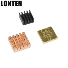 Load image into Gallery viewer, Custom Lonten 3 pcs Raspberry Pi 3 Model B+ Plus Heatsinks Copper / Aluminum Heat Sink Cooling Kit for Raspberry Pi 3/2 Model B Manufacturer
