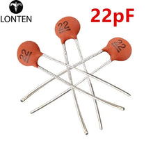 Load image into Gallery viewer, Custom Lonten  100 x 22pF 50V Low Voltage Radial Ceramic Disc Capacitors Manufacturer
