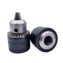 Load image into Gallery viewer, 1pcs 1.5-13mm B16 3/8 Thread Drill Chuck Conversion Drill Chuck 1/2 M12x1.25 Wrench Into Electric Drill Keyless 3 Jaw Chuck
