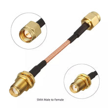 Load image into Gallery viewer, Custom 15cm Low Loss Antenna Extension Cord Wire Fixed Base  Male to Male Male to Female RG316 0-6G modules Manufacturer
