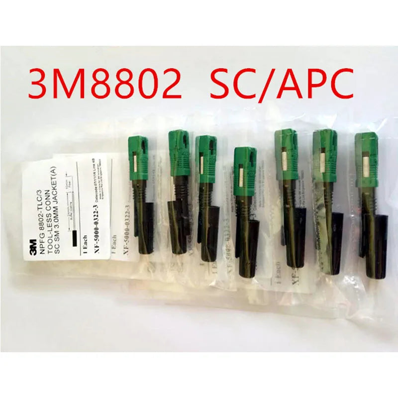 Custom 100PCS 3M 8802-TLC/3 SC/APC single-mode fiber optic quick connector 3M SC APC 3.0 FTTH Fiber Optic Fast Connector Manufacturer