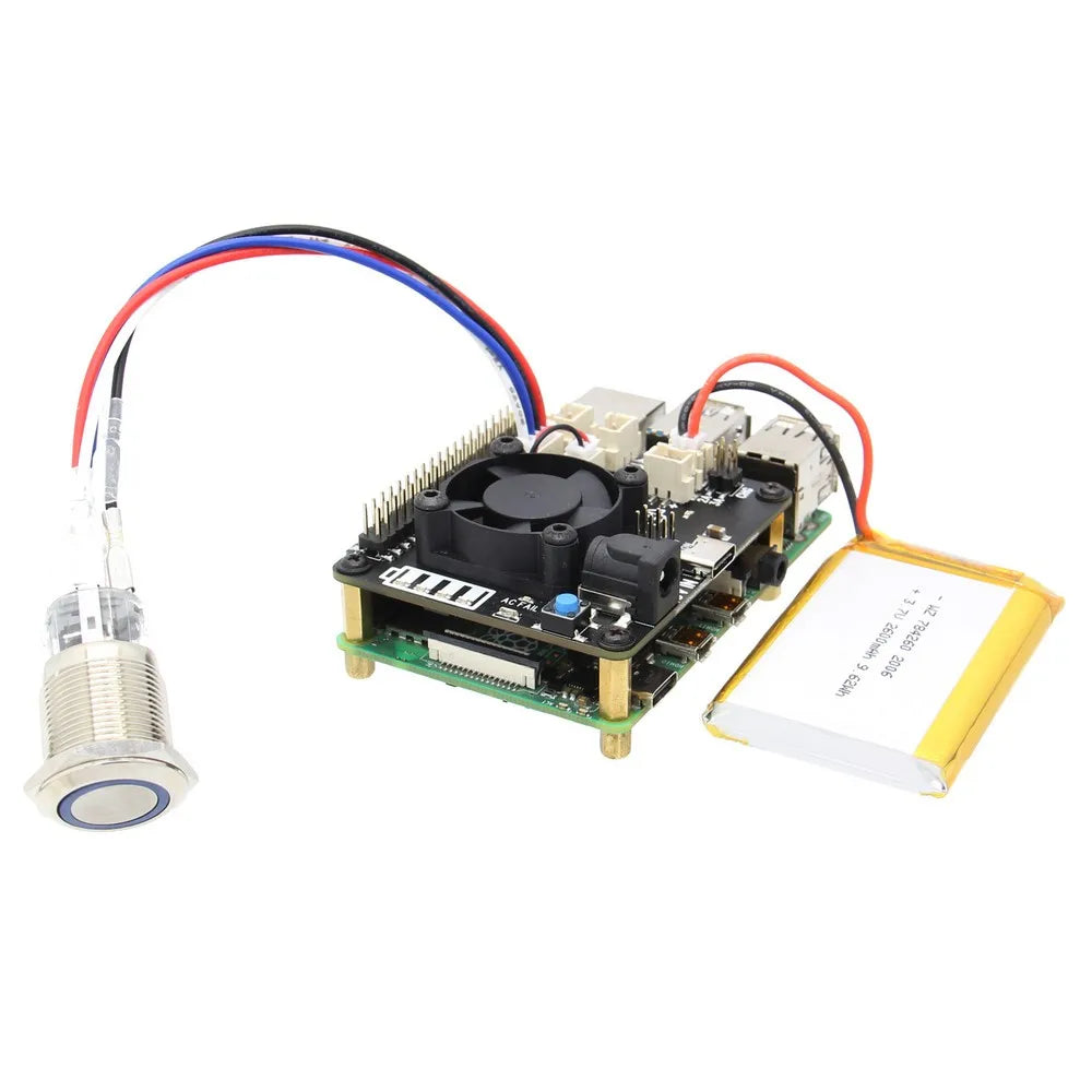 Custom Raspberry Pi X708 UPS HAT & Power Management Board with Cooling Fan ,AC Power Loss Detection, Auto On & Safe Shutdown Function Manufacturer