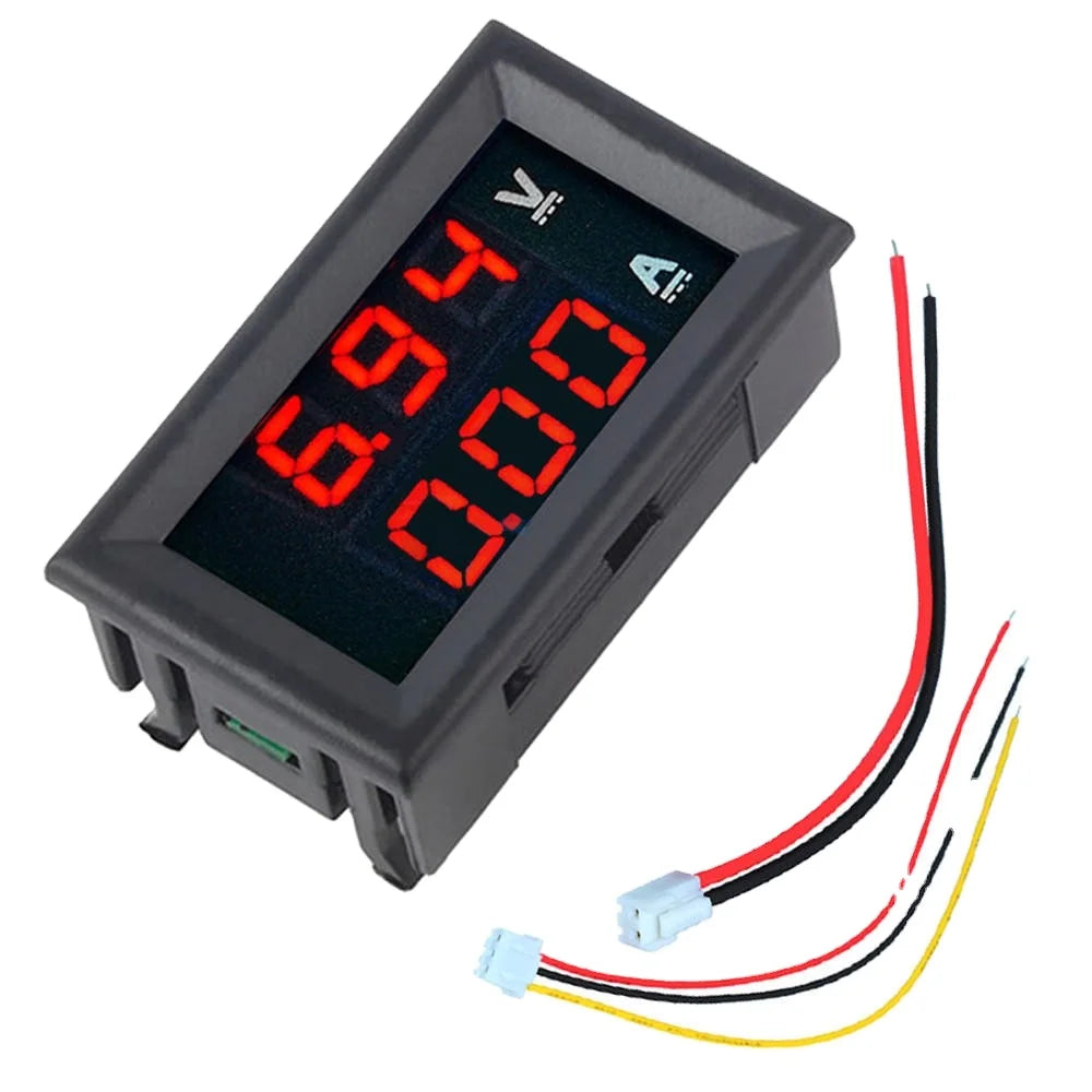 Custom Lonten 3pcs/lot Mini Digital Voltmeter Ammeter DC 100V 10A Panel Amp Volt Voltage Current Meter Tester 0.56